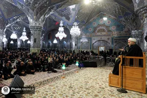 مراسم شب وفات حضرت ام البنین(س) در حرم مطهر رضوی