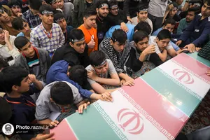 مراسم وداع با شهید گمنام دفاع مقدس در اعتکاف نوجوانان