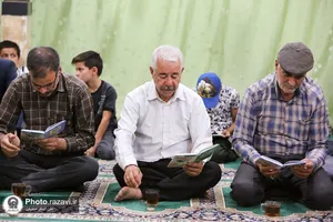 حضور خدام در مراسم عزاداری شهادت امام جواد علیه السلام در مساجد حاشیه شهر
