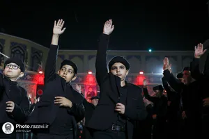 عزاداری هیئت های مذهبی سراسر کشور در حسینیه حرم