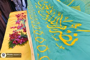 تشییع پیکر شهردار نبطیه لبنان با حضور خدام حرم مطهر رضوی