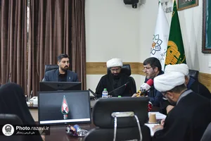 نشست خبری چهارمین اعتکاف علمی طلاب در حرم مطهر رضوی