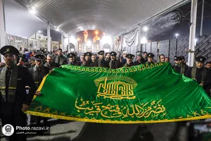 تشرف کاروان سفیران امام رضا علیه&zwnj;السلام به حرم امامین کاظمین