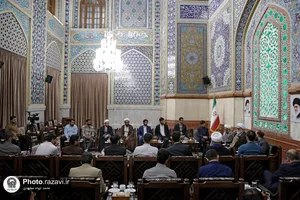دیدار جمعی از دانشجویان نخبه دانشگاه علوم اسلامی رضوی با تولیت آستان قدس رضوی
