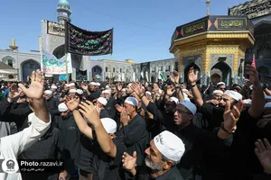 عزاداری شهادت امام رضا علیه السلام در حرم مطهر رضوی