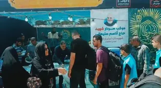 موکب سردار «شهید حاج‌قاسم سلیمانی» تیران و کرون؛ پذیرای زائران در مشهدالرضا (ع) + فیلم