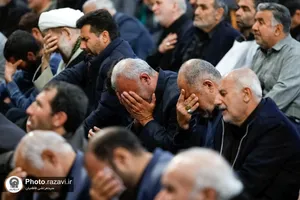 عزاداری ظهر شهادت حضرت زهرا(س) در حرم مطهر رضوی