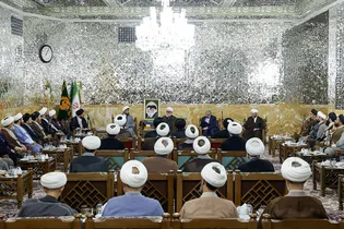 دیدار اساتید پاسخگویی به سوالات شرعی حرم مطهر رضوی با تولیت آستان قدس رضوی