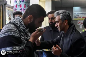 استقبال از زائرین دهه آخر صفر در پایانه مسافری مشهد