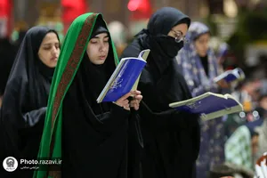 حضور نوجوانان دهه هشتادی در مراسم احیا ماه مبارک رمضان