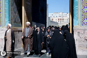 تشرف دانشجویان دانشگاه&zwnj;های استان گیلان و خراسان شمالی به حرم مطهر رضوی