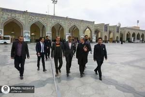 تشرف دبیرکل دولت بلوچستان پاکستان به حرم مطهر رضوی