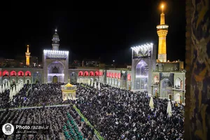 مراسم شام غریبان امام رضا علیه&zwnj;السلام در حرم مطهر رضوی -2