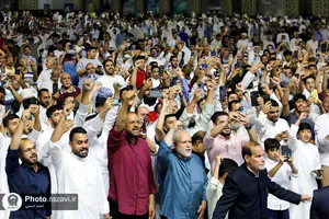 سخنرانی رهبر شیعیان بحرین در حرم مطهر رضوی