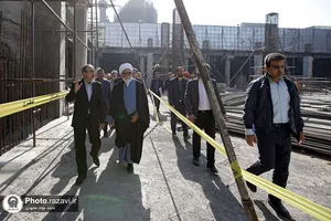 بازدید تولیت آستان قدس رضوی از فعالیت&zwnj;های عمرانی حرم مطهر
