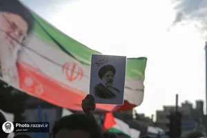 اجتماع مردم مشهد در پی شهادت رئیس جمهور و جمعی از مسئولان-1