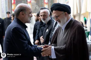 مراسم ترحیم مرحوم سید جواد حجازی در حرم مطهر رضوی