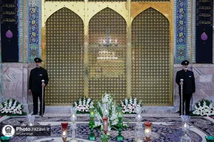 آیین اذن عزای ماه محرم در حرم مطهر رضوی-1