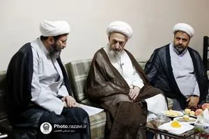ارائه طرح مدرسه تابستانی دارالعلم در محضر آیت الله سبحانی