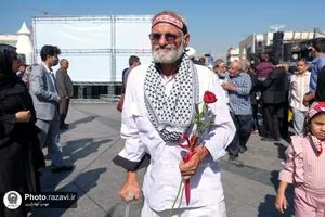 مراسم استقبال از کاروان پیاده مشهد تا کربلا