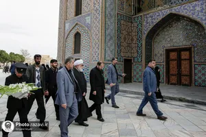 حضور تولیت آستان قدس رضوی در گلزار شهدای خواجه&zwnj;ربیع
