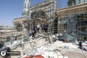 بازدید قائم مقام تولیت آستان قدس رضوی از پروژه&zwnj;های عمرانی حرم مطهر