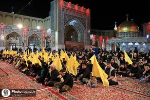 أنغام «حمل أعلام» شيعة أفغانستان في العتبة الرضوية المقدسة