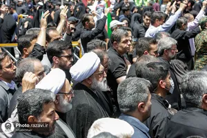 بدرقه و تشییع پیکر شهدای حملات رژیم صهیونیستی در مشهد