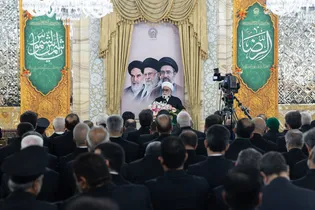 آیین اعطای احکام خدمه حرم مطهر رضوی