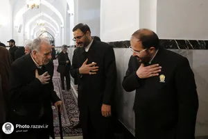 مجلس ترحیم آیت الله امامی کاشانی در حرم مطهر رضوی