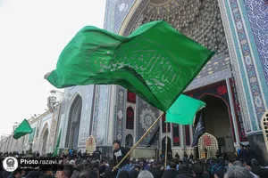 اجتماع عظیم عزاداران امام رضا علیه السلام در حرم مطهر رضوی
