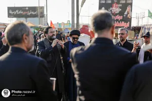 تجلیل از مواکب اربعین حسینی توسط خدام حرم مطهر رضوی