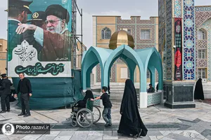 آماده&zwnj;سازی حرم مطهر رضوی در آستانه تشییع رهبر شهید انقلاب
