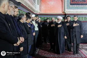 آئین خطبه&zwnj;خوانی شب عاشورا در حرم مطهر رضوی-1