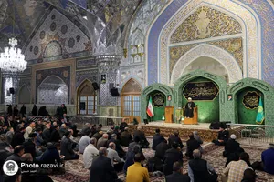 مراسم شب وفات حضرت ام البنین(س) در حرم مطهر رضوی