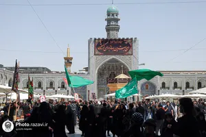 عزاداری تاسوعای حسینی در حرم مطهر رضوی-1