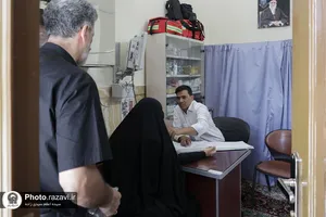 خدمت&zwnj;رسانی موسسه درمانی آستان قدس رضوی در اربعین حسینی