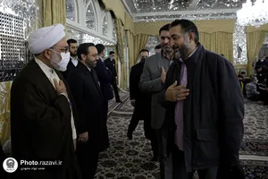 مراسم جشن میلاد امیرالمومنین در تالار ولایت حرم مطهر رضوی