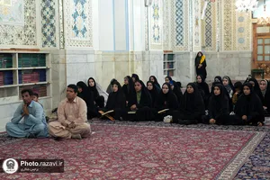 تشرف دانشجویان ایرانشهر به حرم مطهر رضوی