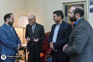 دیدار مدیریت نظارت بر موقوفات آستان قدس رضوی با رضاقلی قهرمان