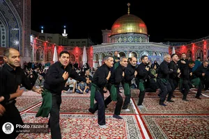 عزاداری سنتی شب ششم محرم در &laquo;حسینیه حرم&raquo;