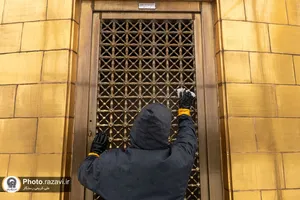 شستشوی گنبد منور رضوی