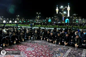 آیین خطبه خوانی شب شهادت امام رضا علیه السلام در حرم مطهر رضوی - 2