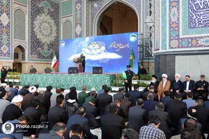 مراسم چهلم شهدای خدمت در حرم مطهر رضوی-2