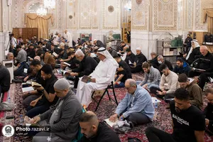 احیا شب نوزدهم ماه مبارک رمضان ویژه زائران عرب زبان در حرم مطهر رضوی