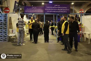 موکب انصارالحسین علیه&zwnj;السلام در حرم مطهر رضوی