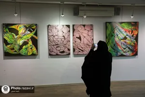 نمایشگاه آثار نقاشی خط محسن توسلی در نگارخانه رضوان