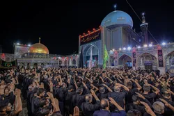 سوگ مردم خراسان جنوبی در حسینیه حرم مطهر رضوی/ فیلم
