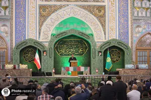 وداع با شهدای گمنام دفاع مقدس در حرم مطهر رضوی
