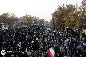 تشییع پیکر ۳ شهید مدافع امنیت در مشهد